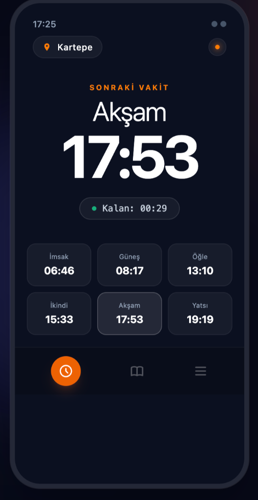 Ezan Vakti Pro UI